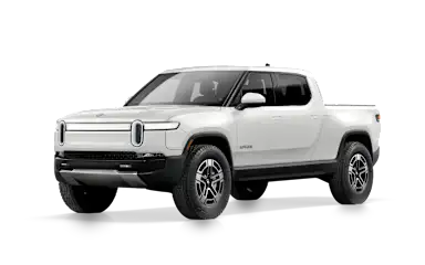 2023 R1T Glacier White front view