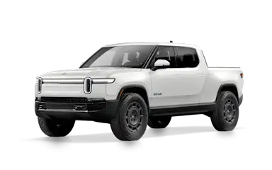 2026 R1T Glacier White front view