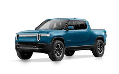 2025 R1T Rivian Blue front view
