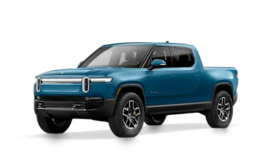 2027 R1T Rivian Blue front view