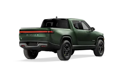 2023 R1T Forest Green alternative rear view