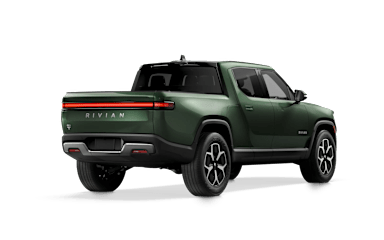 2023 R1T Forest Green alternative rear view