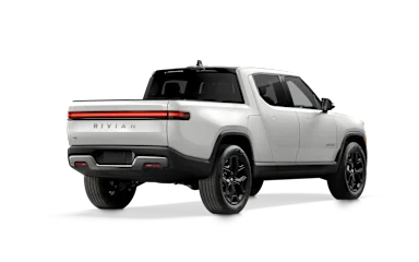 2023 R1T Glacier White alternative rear view
