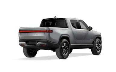 2023 R1T LA Silver alternative rear view