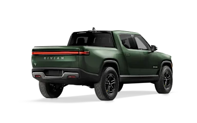 2023 R1T Forest Green alternative rear view