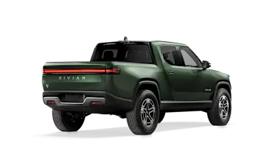 2023 R1T Forest Green alternative rear view