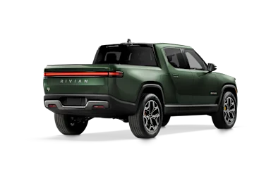 2023 R1T Forest Green alternative rear view