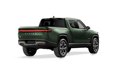 2023 R1T Forest Green alternative rear view