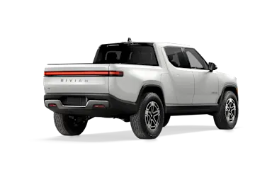 2023 R1T Glacier White alternative rear view