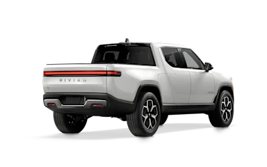 2023 R1T Glacier White alternative rear view