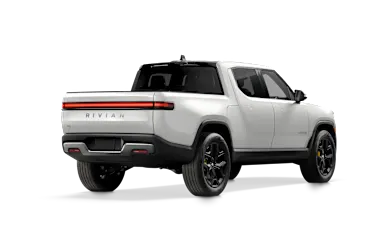 2022 R1T Glacier White alternative rear view