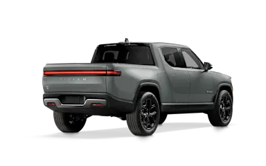 2023 R1T Limestone alternative rear view