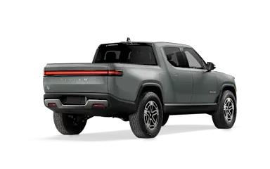 2023 R1T Limestone alternative rear view