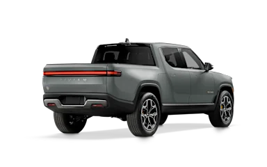 2022 R1T Limestone alternative rear view