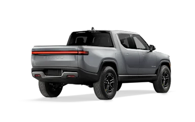 2023 R1T LA Silver alternative rear view