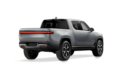 2024 R1T LA Silver alternative rear view