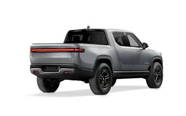 2022 R1T LA Silver alternative rear view