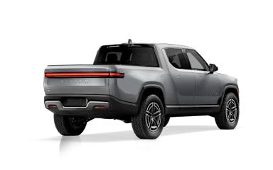 2025 R1T LA Silver alternative rear view