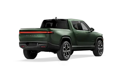 2025 R1T Forest Green alternative rear view
