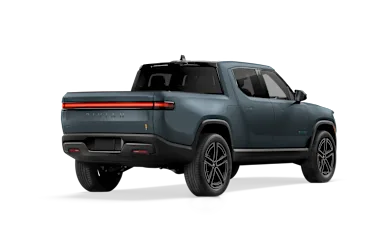 2026 R1T Storm Blue alternative rear view