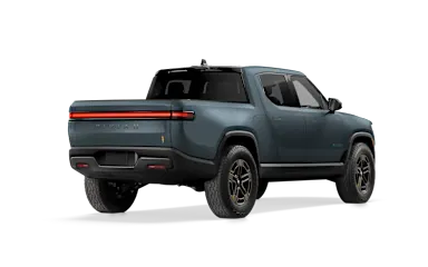 2026 R1T Storm Blue alternative rear view