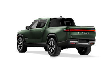 2023 R1T Forest Green rear view