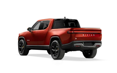 2023 R1T Red Canyon rear view