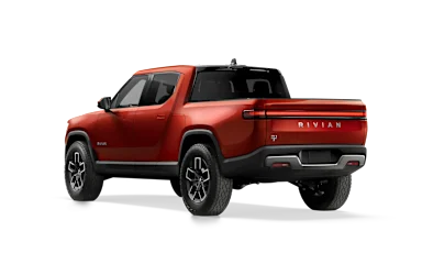 2025 R1T Red Canyon rear view