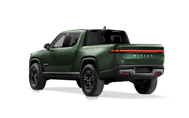 2023 R1T Forest Green rear view