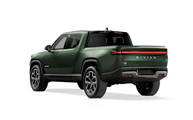 2023 R1T Forest Green rear view