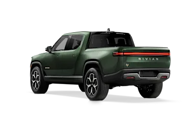 2023 R1T Forest Green rear view