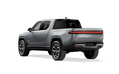 2023 R1T LA Silver rear view
