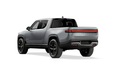 2023 R1T LA Silver rear view