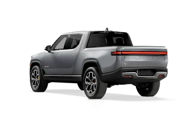 2022 R1T LA Silver rear view