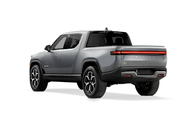 2022 R1T LA Silver rear view