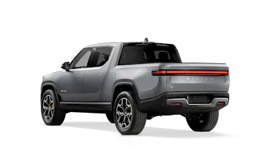 2023 R1T LA Silver rear view