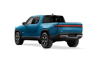 2024 R1T Rivian Blue rear view