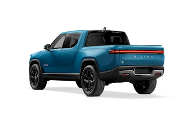 2023 R1T Rivian Blue rear view