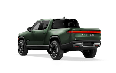 2025 R1T Forest Green rear view