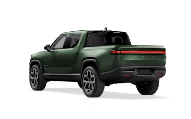 2025 R1T Forest Green rear view