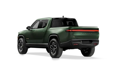 2025 R1T Forest Green rear view