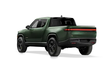 2025 R1T Forest Green rear view