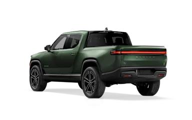2027 R1T Forest Green rear view
