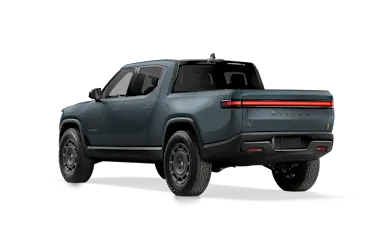 2026 R1T Storm Blue rear view