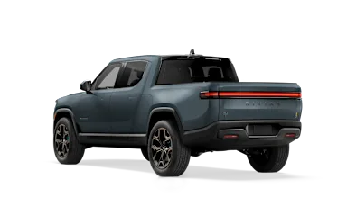 2026 R1T Storm Blue rear view