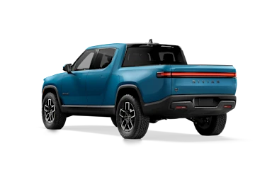 2027 R1T Rivian Blue rear view