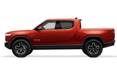 2023 R1T Red Canyon side view