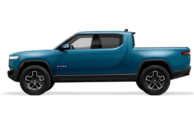2025 R1T Rivian Blue side view