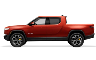 2022 R1T Red Canyon side view