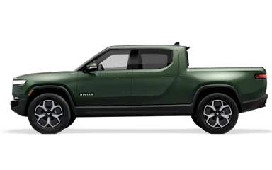 2023 R1T Forest Green side view